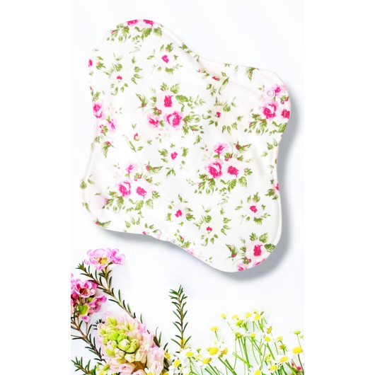 Pack 7 serviettes hygiéniques lavables - ROSES (S)