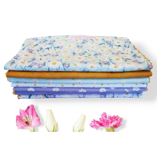 Essuie - tout lavable - PÂQUERETTES (7 feuilles)