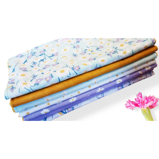 Essuie - tout lavable - PÂQUERETTES (7 feuilles)