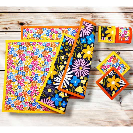 Placemats met onderzetters en servetringen - GLADYS