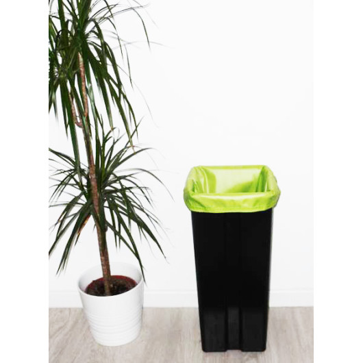 Sac poubelle lavable et réutilisable VERT (50L)