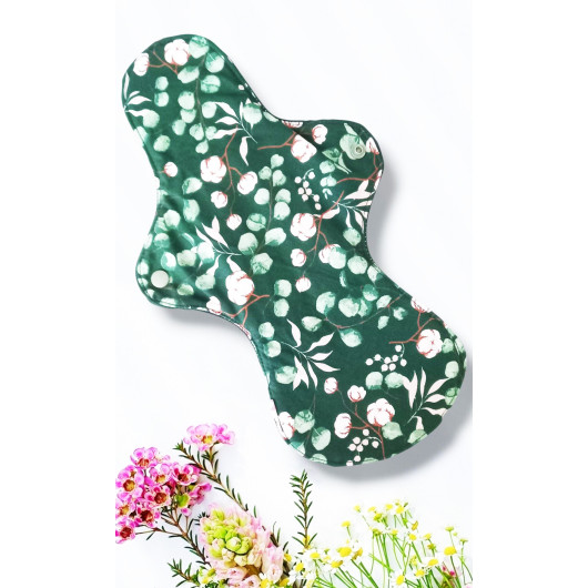 Pack 7 serviettes hygiéniques lavables EUCALYPTUS (XL/ NUIT)
