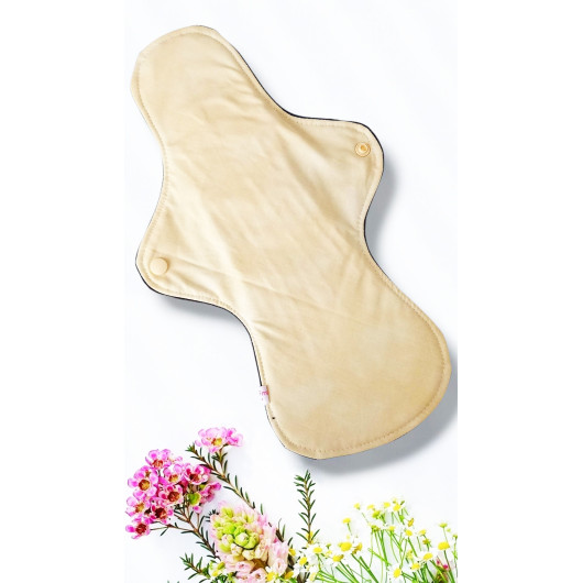 Pack 7 serviettes hygiéniques lavables ROSES (XL/ NUIT)