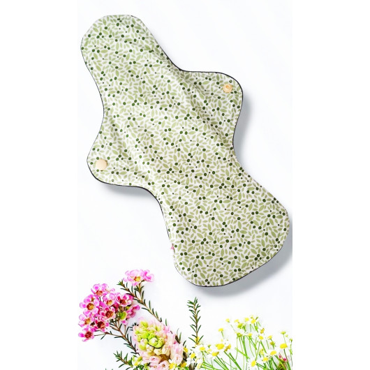 Pack 7 serviettes hygiéniques lavables ROSES (XL/ NUIT)