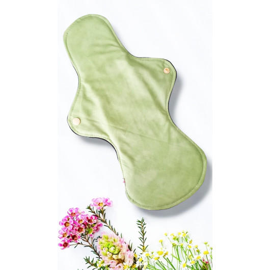 Pack 7 serviettes hygiéniques lavables ROSES (XL/ NUIT)
