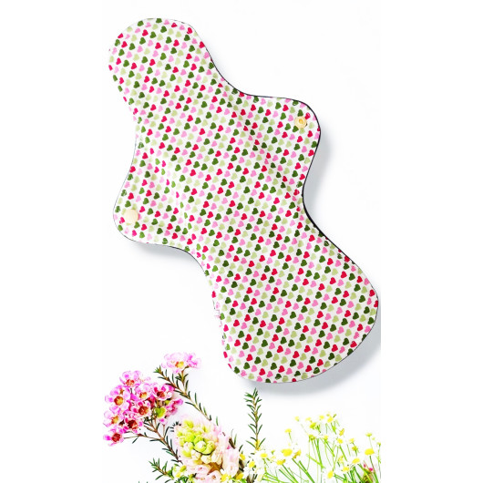 Pack 7 serviettes hygiéniques lavables ROSES (XL/ NUIT)