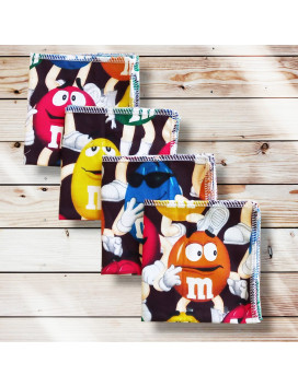 Washable and reusable cotton handkerchiefs - M&M'S