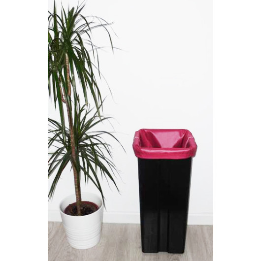 Sac poubelle lavable et réutilisable - FRAISE (30 L)