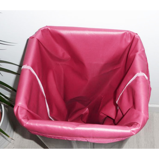 Sac poubelle lavable et réutilisable - FRAISE (30 L)