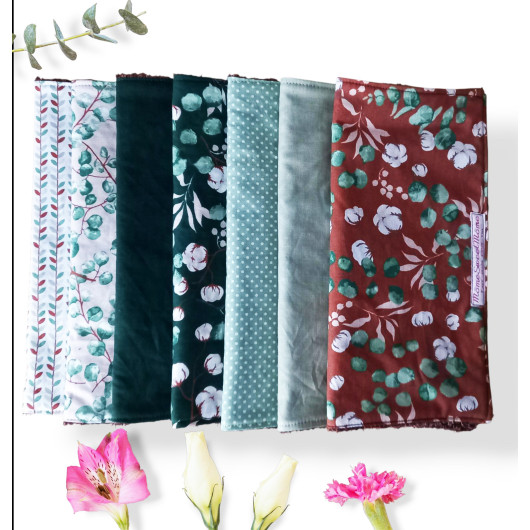 Essuie - tout lavable - EUCALYPTUS (7 feuilles)