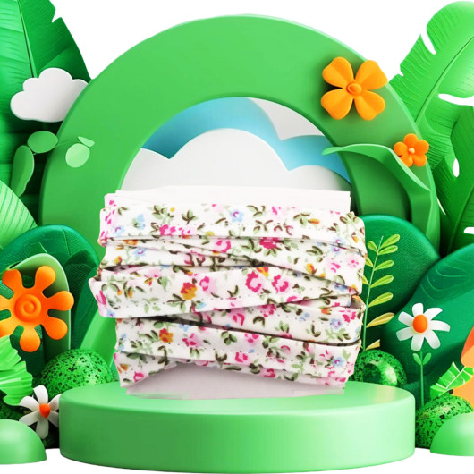 Par de cordones de tela - ROSAS