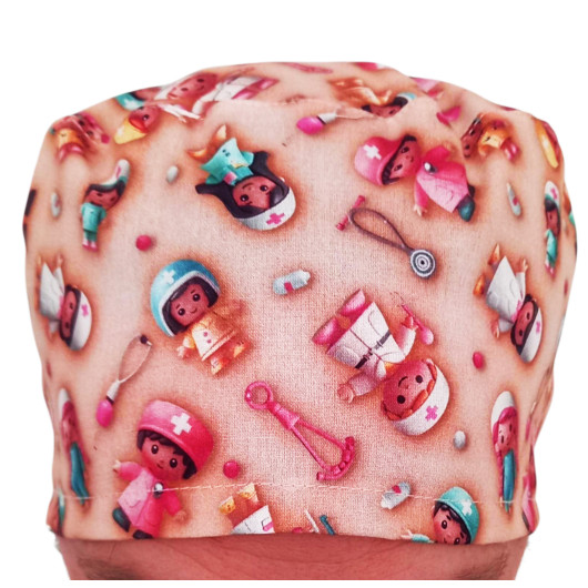 Calot de bloc couvrant - SOIGNANTS (Effet 3D - Style LEGO)