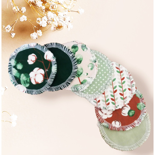 Wasbare make-up remover pads - EUCALYPTUS