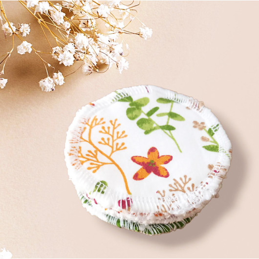 Disques démaquillants lavables - FLEURS DES CHAMPS