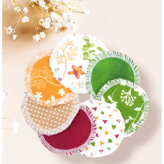 Disques démaquillants lavables - FLEURS DES CHAMPS