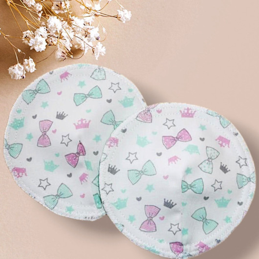Coussinets d'allaitement lavables - PRINCESSES