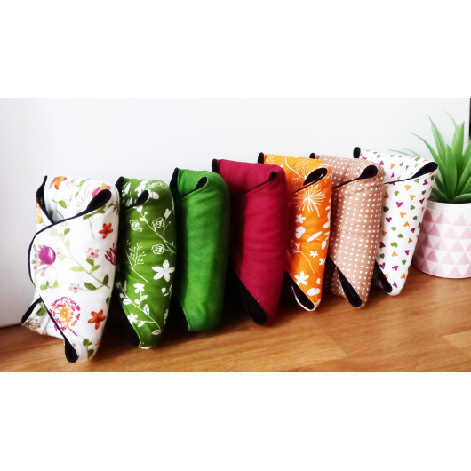 Pack 7 serviettes hygiéniques lavables - FLEURS DES CHAMPS - (XL/ NUIT)