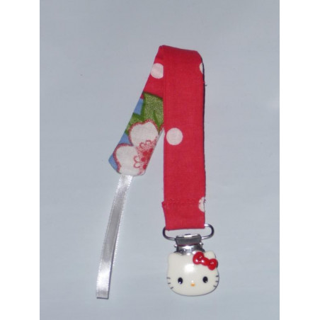 HELLO KITTY pacifier clip