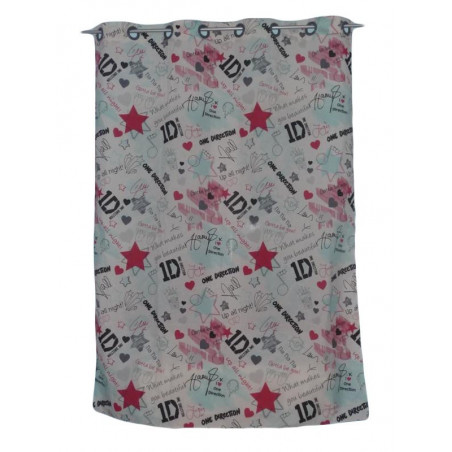 Ecru child curtain ONE DIRECTION GRAFFITI