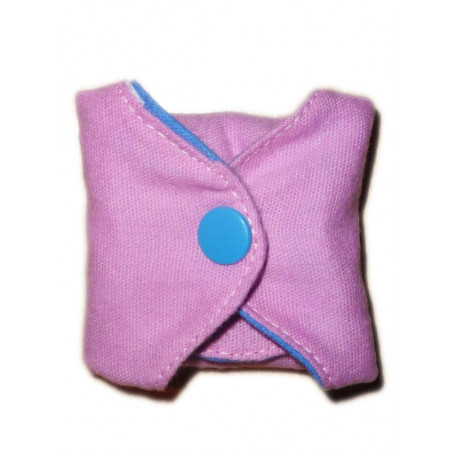 Protège-slip lavable réversible en flanelle de coton