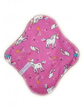 Set di 4 assorbenti igienici lavabili UNICORNI (M)