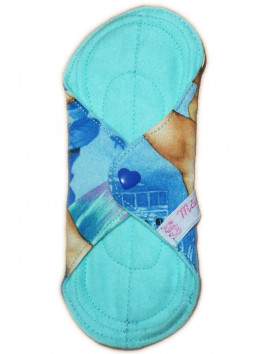 Protège-slip lavable SIRENES DE MER (17 cm)