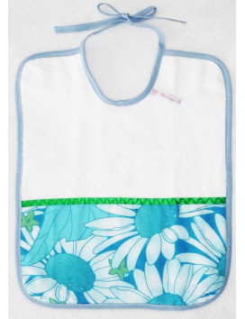 Sponge bib BLUE FLOWER