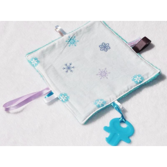 Doudou labels 3 in 1 - SNOW -