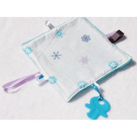 Doudou étiquettes 3 en 1 - SNOW -