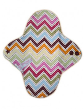 ZIG ZAG washable panty liner (22 cm)