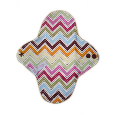 ZIG ZAG washable panty liner (22 cm)